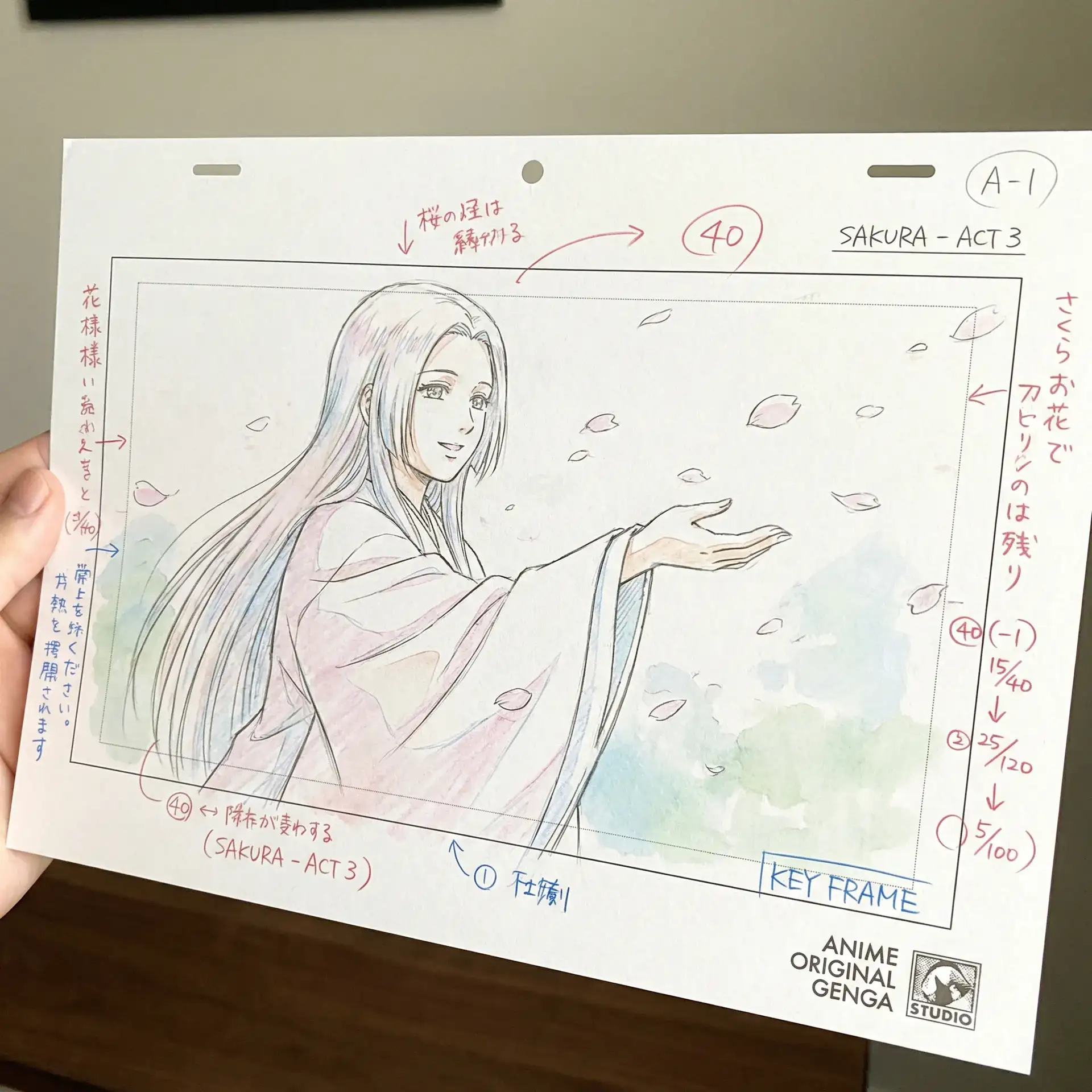 火影同人 作品春日序曲关键帧原画手稿